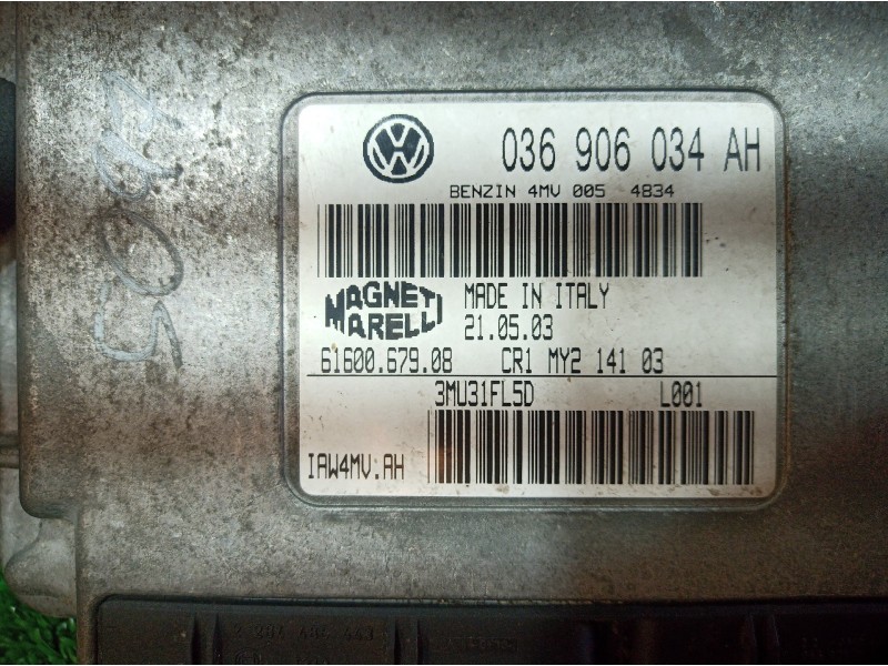 Recambio de centralita motor uce para seat ibiza (6l1) 1.4 16v referencia OEM IAM 036906034AH 036906034AH 6160067908