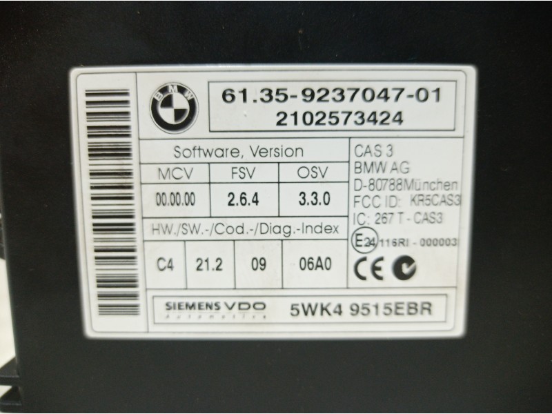 Recambio de modulo electronico para bmw serie 3 berlina (e90) 316d referencia OEM IAM 923704701 923704701 923704701