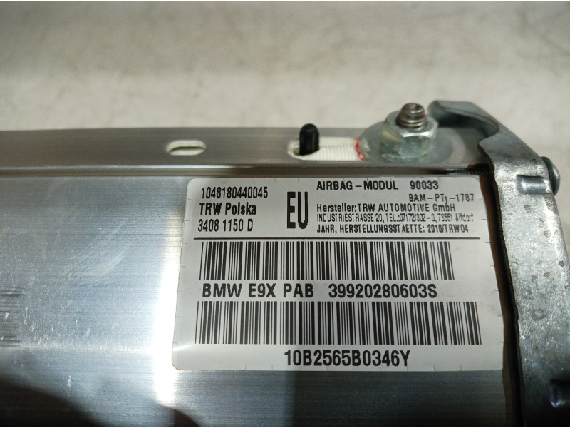 Recambio de airbag delantero derecho para bmw serie 3 berlina (e90) 316d referencia OEM IAM 39920280603S 39920280603S 3992028060