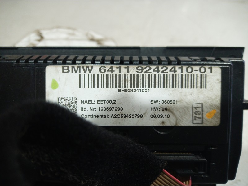 Recambio de mando calefaccion / aire acondicionado para bmw serie 3 berlina (e90) 316d referencia OEM IAM 6411924241001 64119242