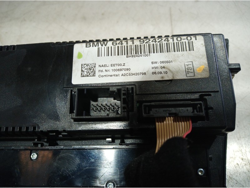 Recambio de mando calefaccion / aire acondicionado para bmw serie 3 berlina (e90) 316d referencia OEM IAM 6411924241001 64119242