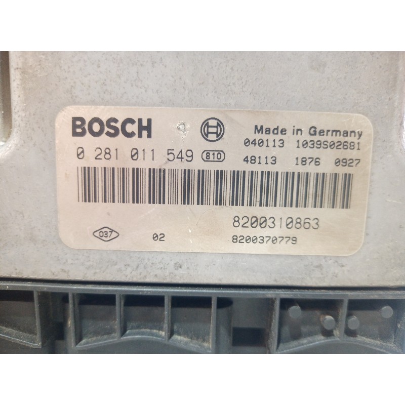 Recambio de centralita motor uce para renault megane ii classic berlina 1.9 dci diesel referencia OEM IAM 0281011549 0281011549 
