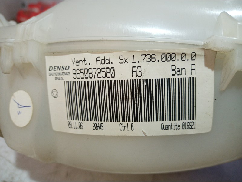 Recambio de ventilador calefaccion para citroën c4 picasso millenium referencia OEM IAM 9650872580 9650872580 9650872580