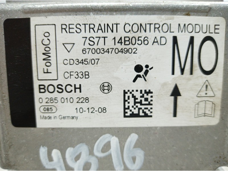 Recambio de centralita airbag para ford mondeo ber. (ca2) ambiente referencia OEM IAM 7S7T14B056AD 7S7T14B056AD 7S7T14B056