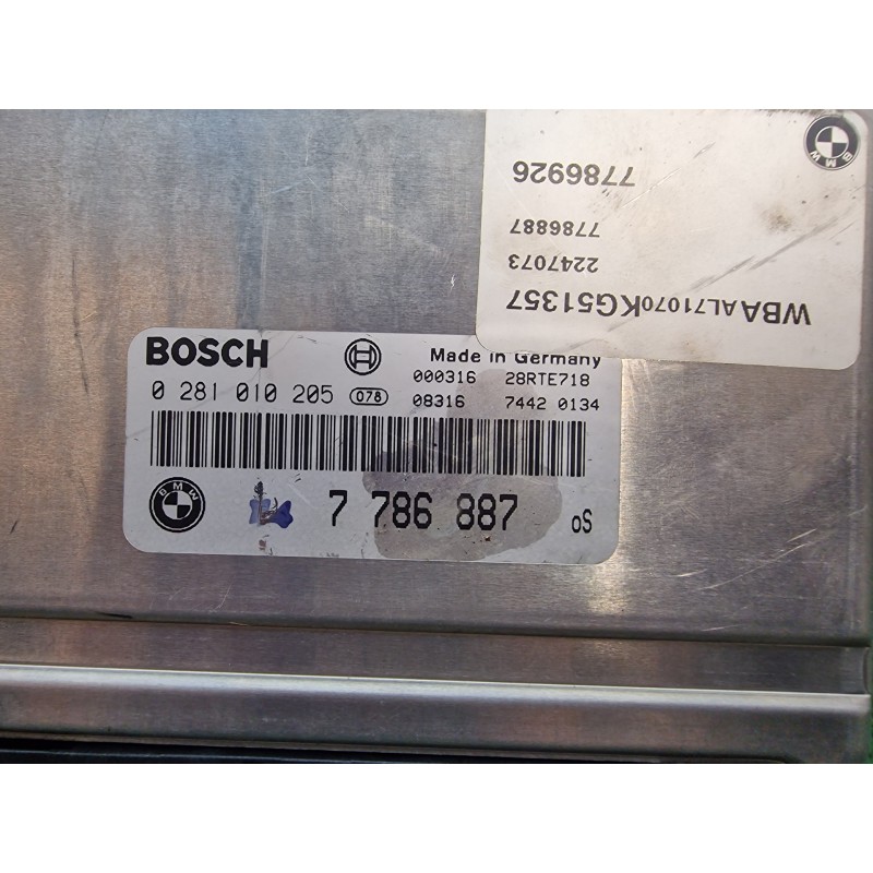 Recambio de centralita motor uce para bmw serie 3 berlina (e46) 320d referencia OEM IAM 7786887 7786887 7786926