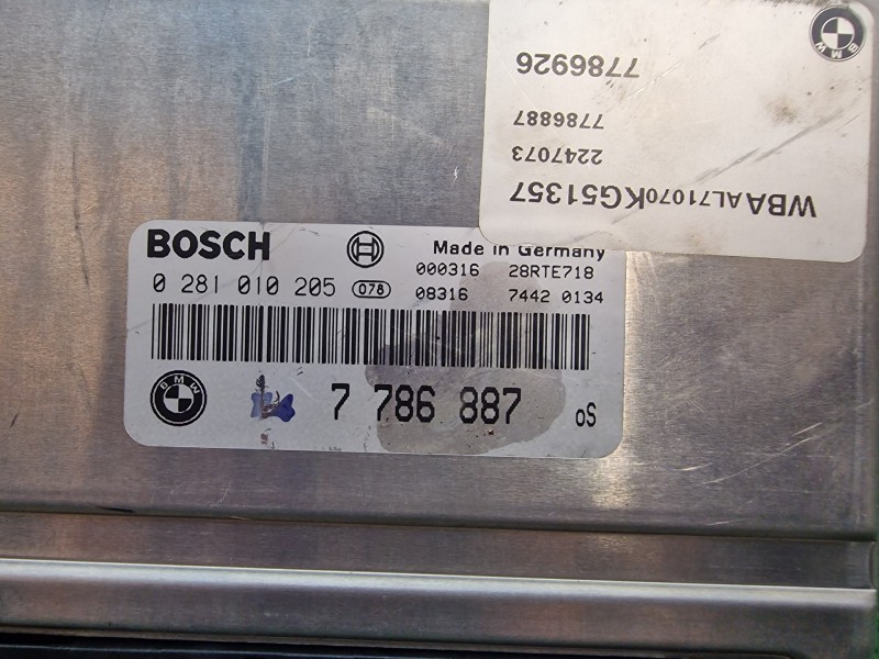 Recambio de centralita motor uce para bmw serie 3 berlina (e46) 320d referencia OEM IAM 7786887 7786887 7786926