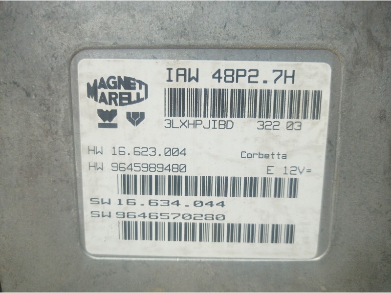 Recambio de centralita motor uce para citroën c2 audace referencia OEM IAM 9646570280 9646570280 9646570280