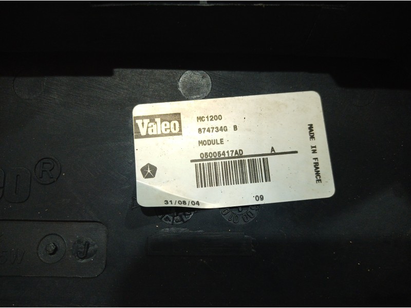 Recambio de electroventilador para chrysler voyager (rg) 2.8 crd executive referencia OEM IAM 05005417AD 05005417AD 05005417