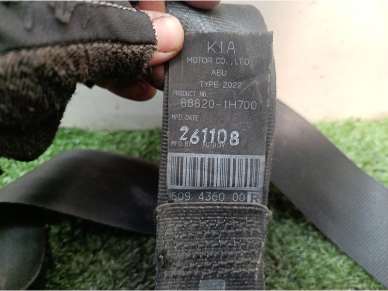 Recambio de cinturon seguridad delantero derecho para kia cee´d emotion referencia OEM IAM 609488700AAH 609436000 888201H700