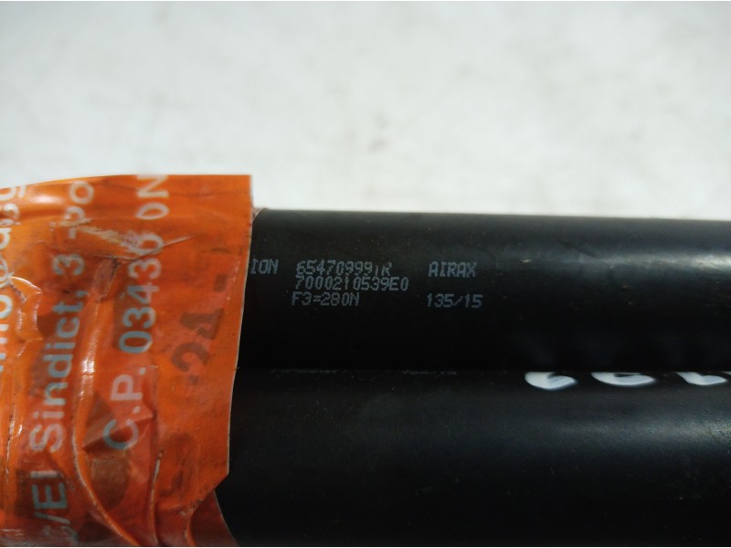 Recambio de amortiguadores capo para renault captur helly hansen referencia OEM IAM 65470999 65470999 65470999