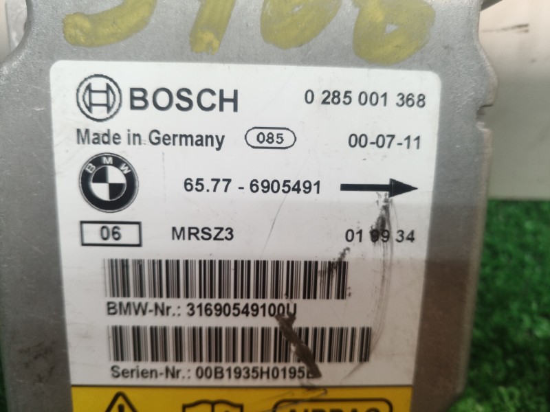 Recambio de centralita airbag para bmw serie 3 berlina (e46) 320d referencia OEM IAM 65776905491 65776905491 31690549100U