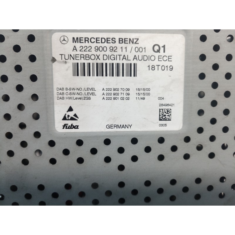 Recambio de modulo electronico para mercedes-benz clase cls (w219) 500 (219.375) referencia OEM IAM A2229009211 A2229009211 A222