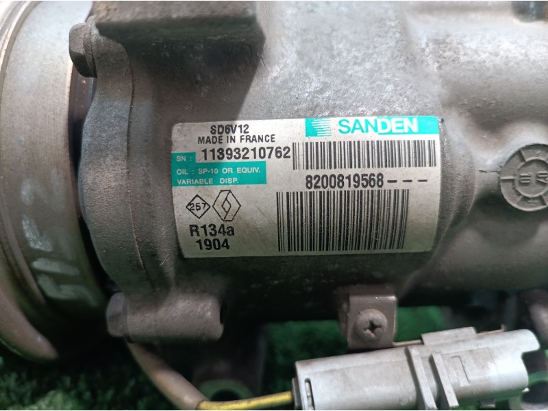Recambio de compresor aire acondicionado para renault clio iii 20 aniversario referencia OEM IAM 8200819568 8200819568 SD6V12