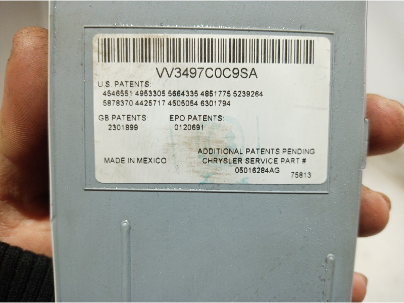 Recambio de modulo electronico para chrysler voyager (rg) 2.8 crd executive referencia OEM IAM 05016284AG 05016284AG 05016284