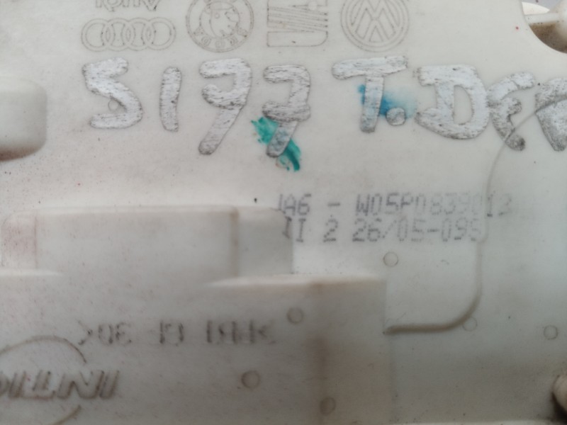 Recambio de cerradura puerta trasera derecha para seat altea (5p1) sport referencia OEM IAM W05P0839012 W05P0839012 W05P0839012