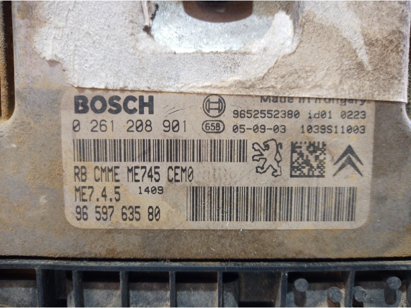 Recambio de centralita motor uce para peugeot 206 berlina referencia OEM IAM 0261208901 0261208901 0261208901