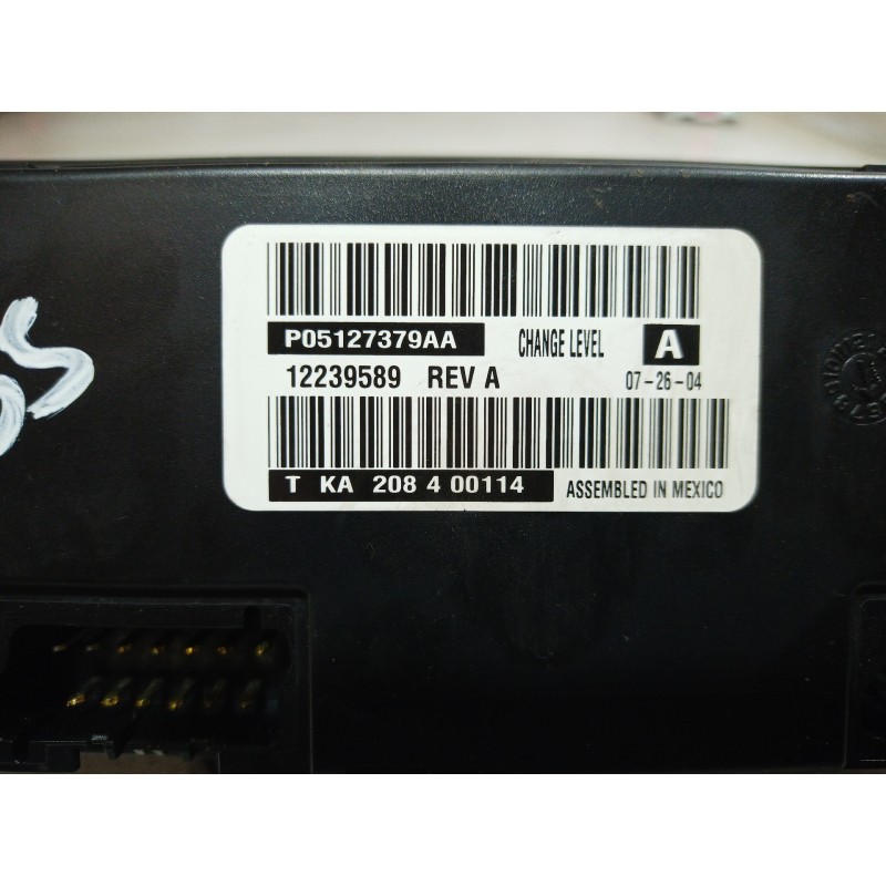 Recambio de mando climatizador para chrysler voyager (rg) 2.8 crd executive referencia OEM IAM P05127379AA P05127379AA P05127379