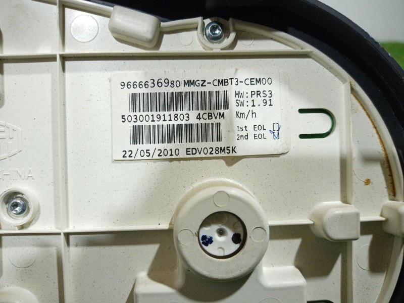 Recambio de cuadro instrumentos para peugeot 206 berlina 1.1 referencia OEM IAM 9666636980 9666636980 503001911803