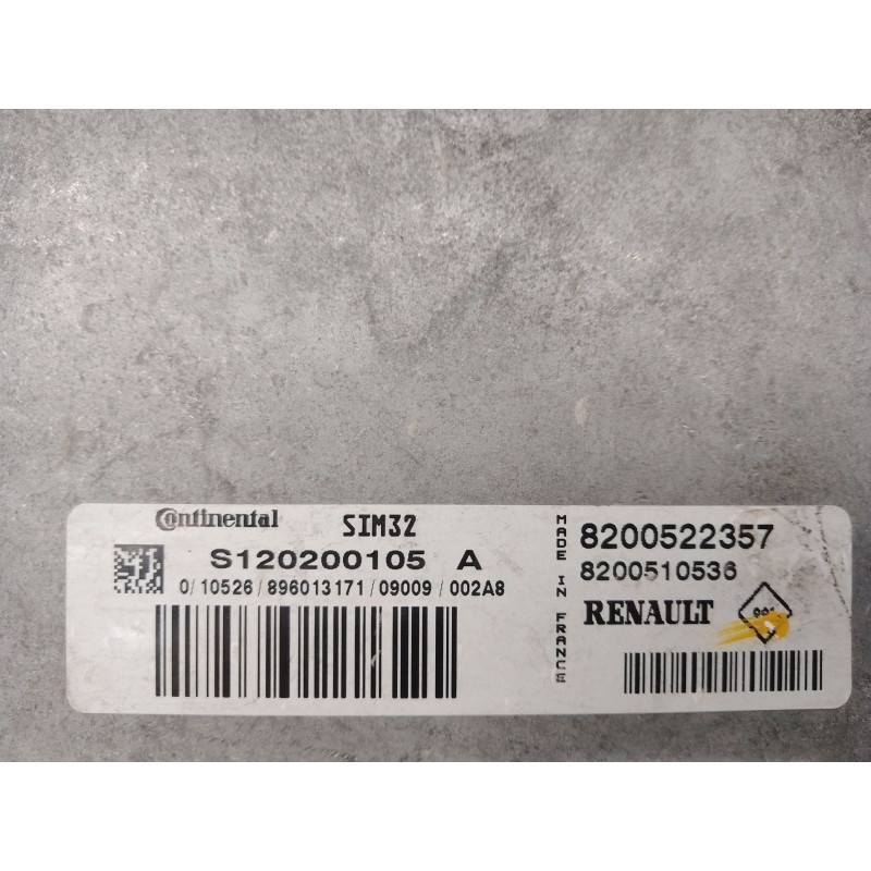Recambio de centralita motor uce para renault clio iii 1.2 16v referencia OEM IAM S120200105A 8200510536 8200522357