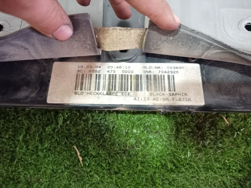 Recambio de portamatriculas para bmw serie 7 (e65/e66) 6.0 cat referencia OEM IAM 65524750000 65524750000 65524750000