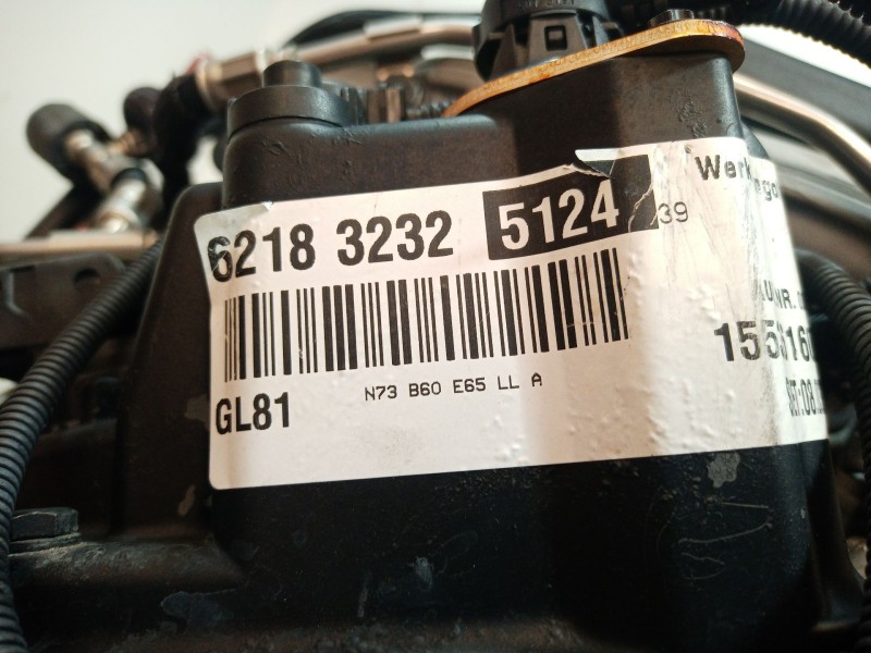 Recambio de motor completo para bmw serie 7 (e65/e66) 6.0 cat referencia OEM IAM N73B60  
