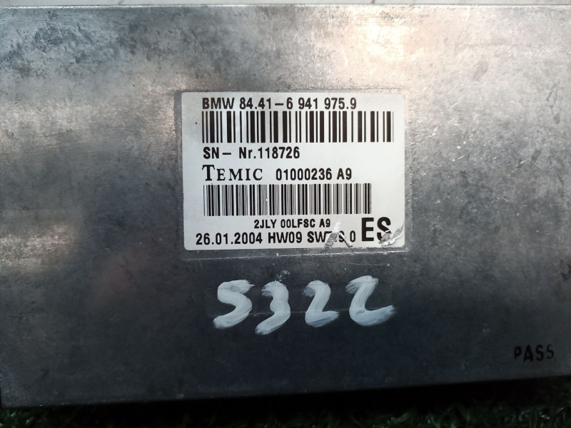 Recambio de modulo electronico para bmw serie 7 (e65/e66) 6.0 cat referencia OEM IAM 844169419759-01000236A9 844169419759 - 0100
