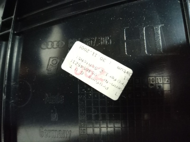 Recambio de guarnecido puerta trasera izquierda para audi a3 (8p) 2.0 tdi referencia OEM IAM 8P4867305 8P4867305 8P4867305