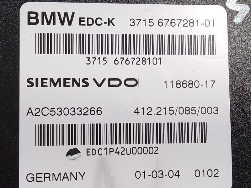 Recambio de modulo electronico para bmw serie 7 (e65/e66) 6.0 cat referencia OEM IAM 3715676728101 A2C53033266 11868017