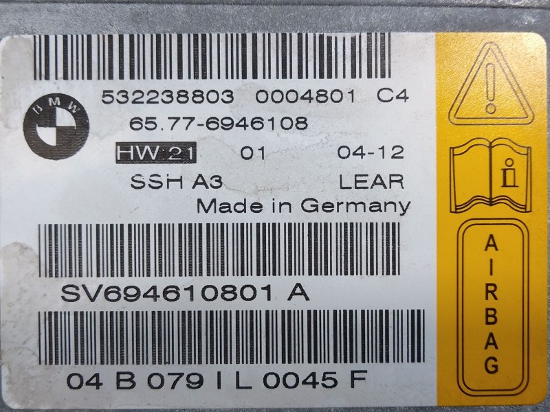Recambio de modulo electronico para bmw serie 7 (e65/e66) 6.0 cat referencia OEM IAM 65776946108 SV694610801A 532238803