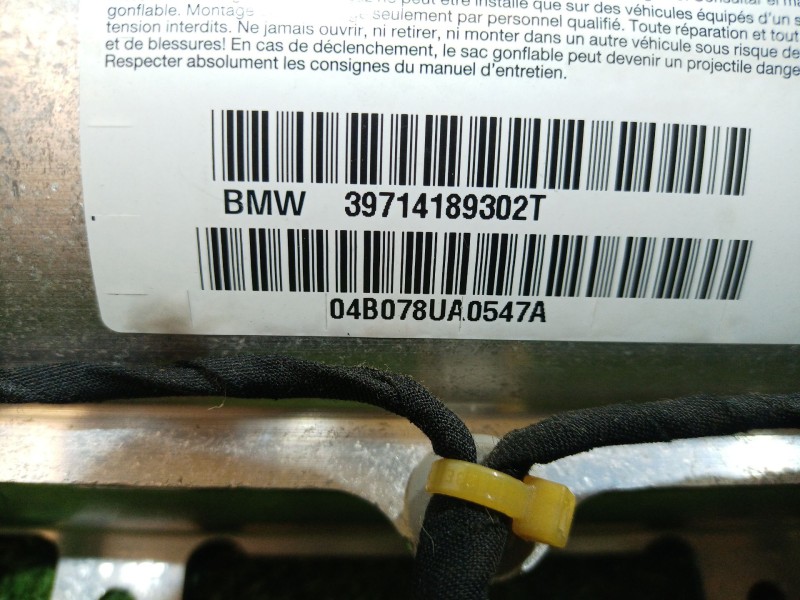 Recambio de airbag delantero derecho para bmw serie 7 (e65/e66) 6.0 cat referencia OEM IAM 39714189302T 601850300 601850300C