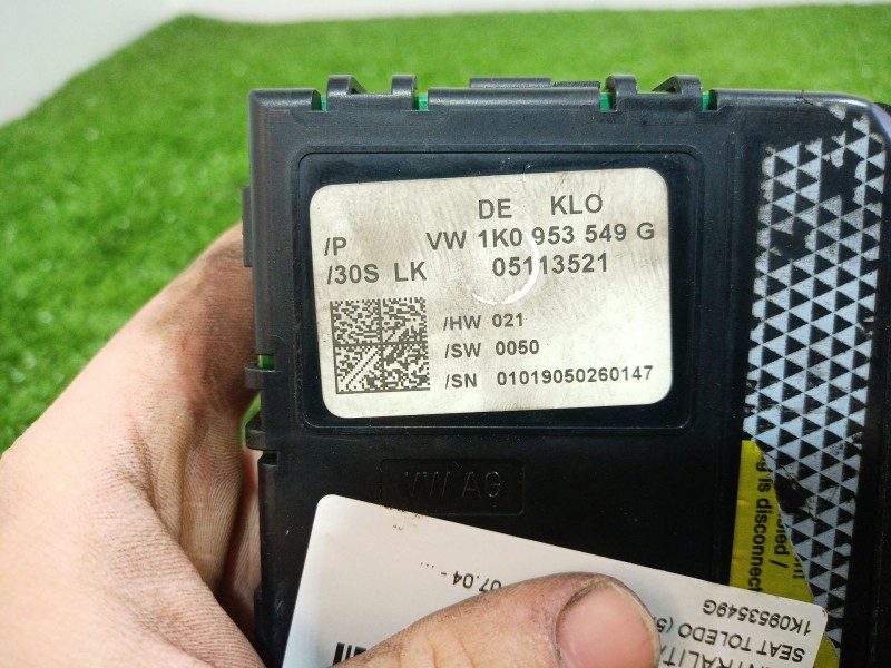 Recambio de centralita luces para seat toledo (5p2) exclusive referencia OEM IAM 1K0953549G 1K0953549G 1K0953549