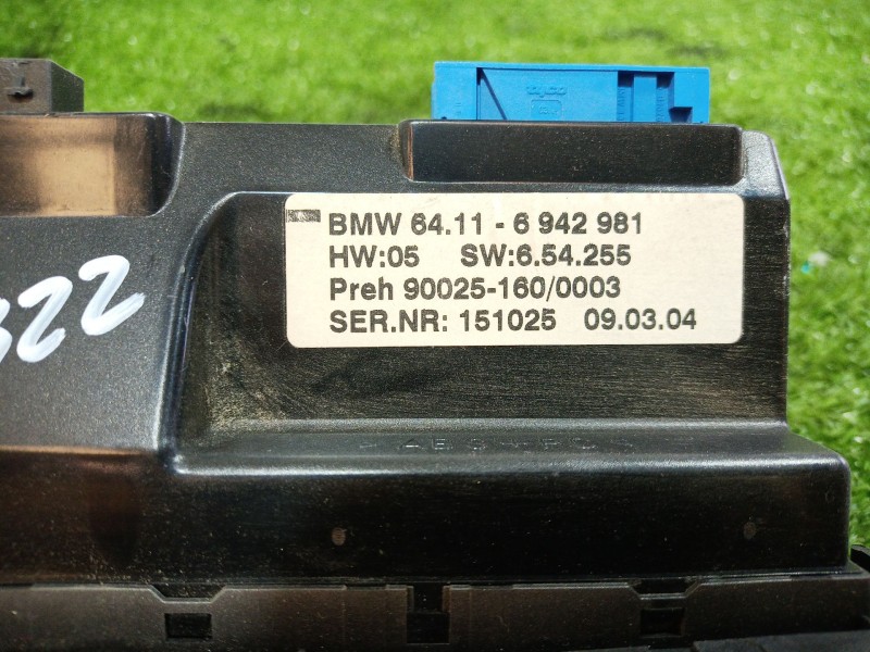 Recambio de mando calefaccion / aire acondicionado para bmw serie 7 (e65/e66) 6.0 cat referencia OEM IAM 64116942981 64116942981