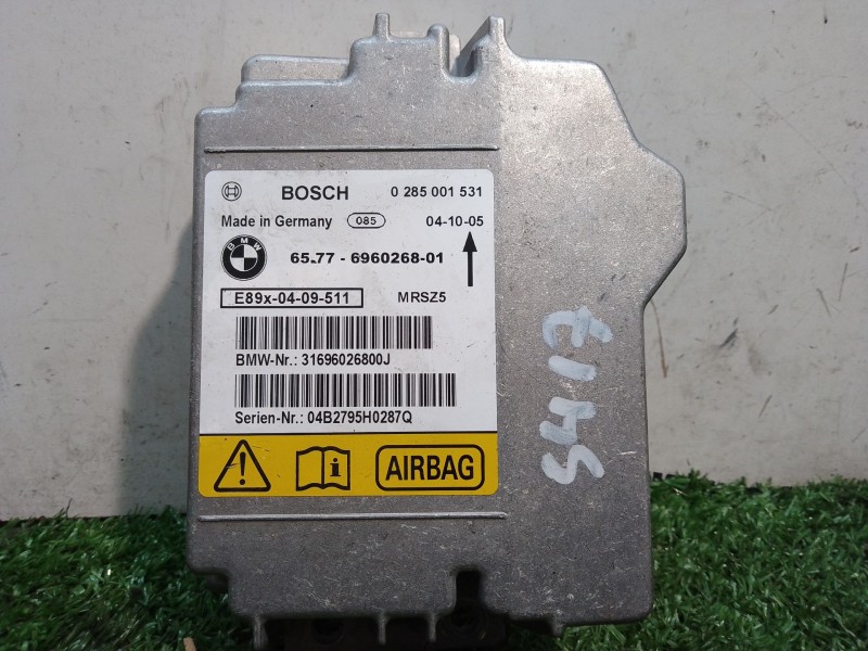 Recambio de centralita airbag para bmw 1 (e87) 116 i referencia OEM IAM 0285001531 6577696026801 31696026800J