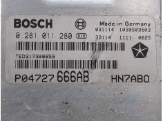Recambio de centralita motor uce para chrysler voyager (rg) referencia OEM IAM 0281011280 HN7ABO P04727666AB