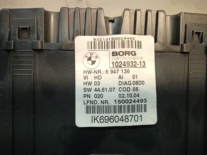 Recambio de cuadro instrumentos para bmw 1 (e87) 116 i referencia OEM IAM 102493213 IK696048701 6947136