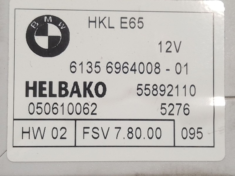 Recambio de modulo electronico para bmw serie 7 (e65/e66) 6.0 cat referencia OEM IAM 61356964008 050610062 55892110