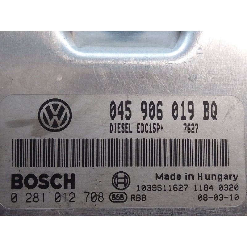 Recambio de centralita motor uce para seat ibiza (6l1) 1.4 tdi referencia OEM IAM 0281012708 1039S11627 045906019BQ