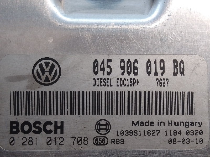 Recambio de centralita motor uce para seat ibiza (6l1) 1.4 tdi referencia OEM IAM 0281012708 1039S11627 045906019BQ