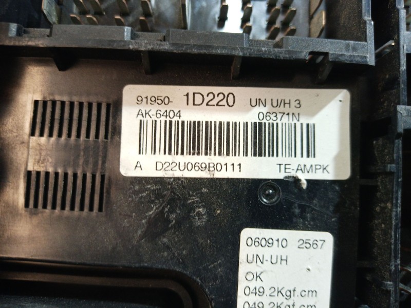 Recambio de caja reles / fusibles para kia carens (un) concept referencia OEM IAM 0025458701  