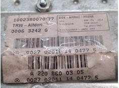 Recambio de airbag lateral trasero izquierdo para mercedes-benz clase s (w220) berlina 3.2 cdi cat referencia OEM IAM 0027020111