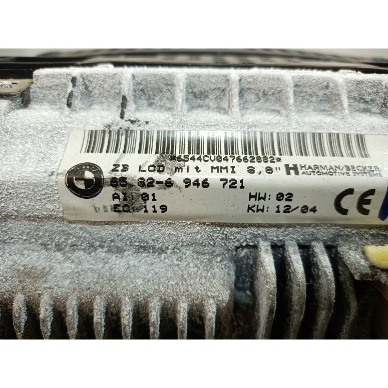 Recambio de pantalla multifuncion para bmw serie 7 (e65/e66) 6.0 cat referencia OEM IAM 65826946721 65826946721 8385449