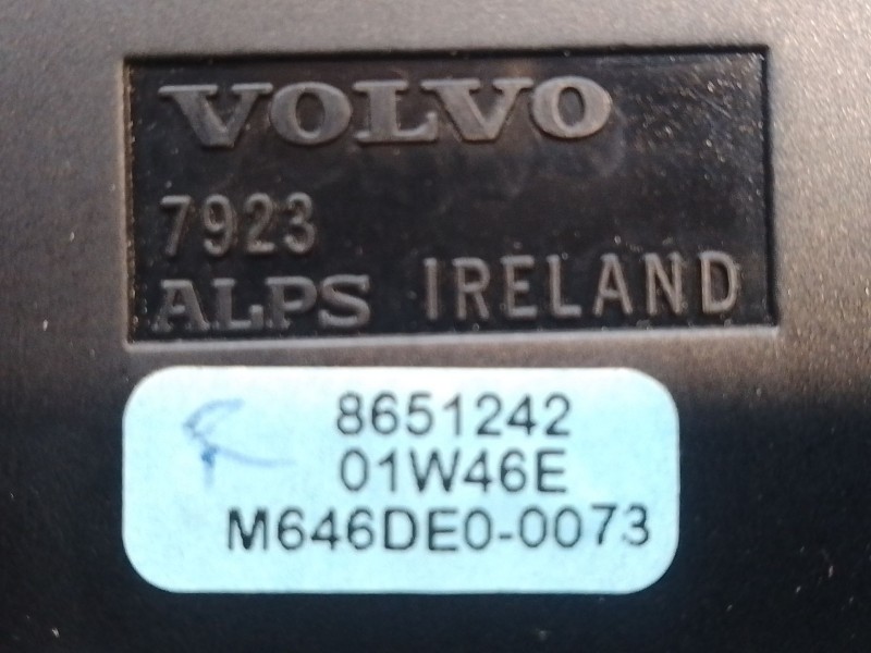 Recambio de mando calefaccion / aire acondicionado para volvo s60 berlina referencia OEM IAM 8651242 M646DE00073 01W46E
