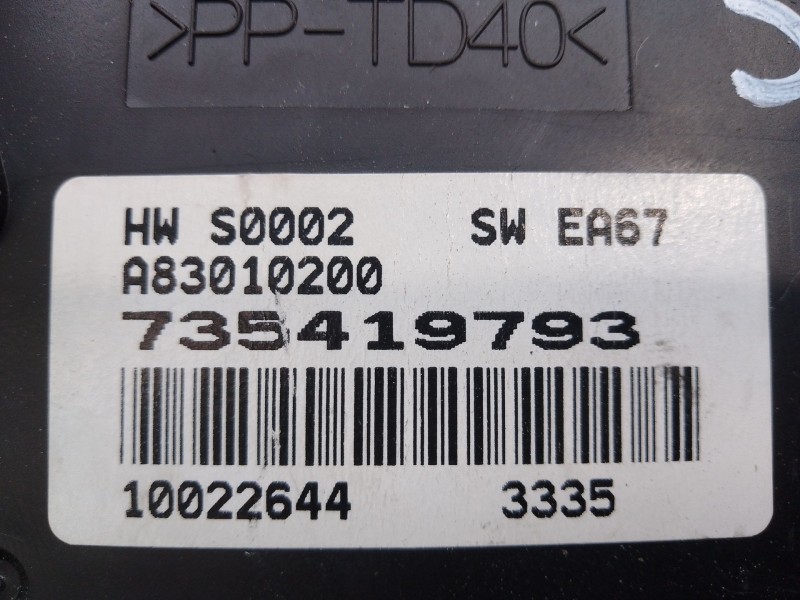 Recambio de mando climatizador para fiat punto (199_) 1.3 d multijet referencia OEM IAM 735419793 100226443335 A83010200