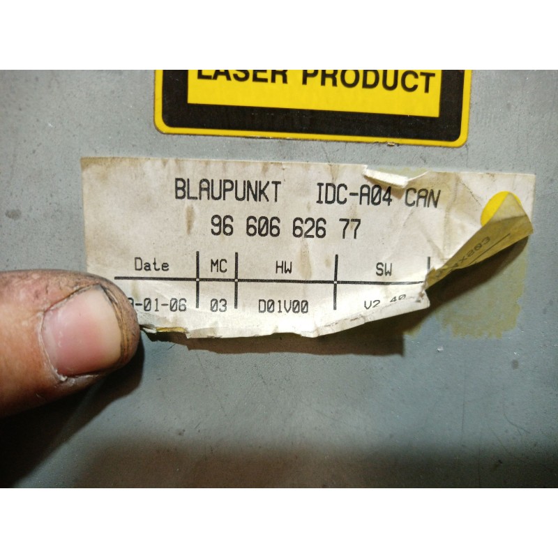 Recambio de sistema dvd para peugeot 307 cc (3b) 2.0 hdi 135 referencia OEM IAM 9660662677 E1023684 7607769062