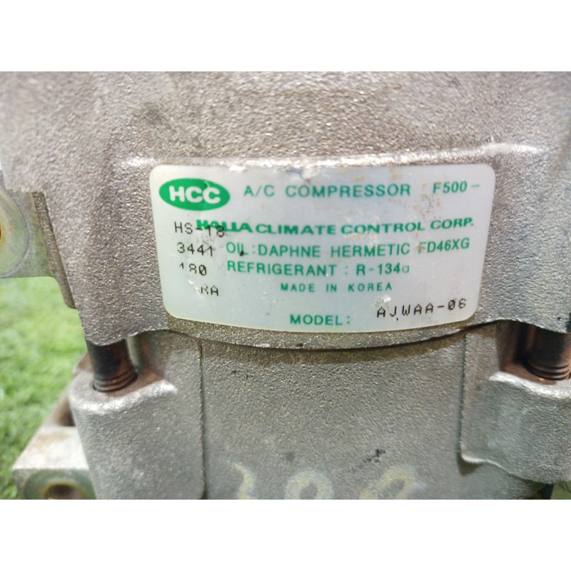 Recambio de compresor aire acondicionado para hyundai trajet (fo) 2.0 gls referencia OEM IAM F500 HS18 FD46XG