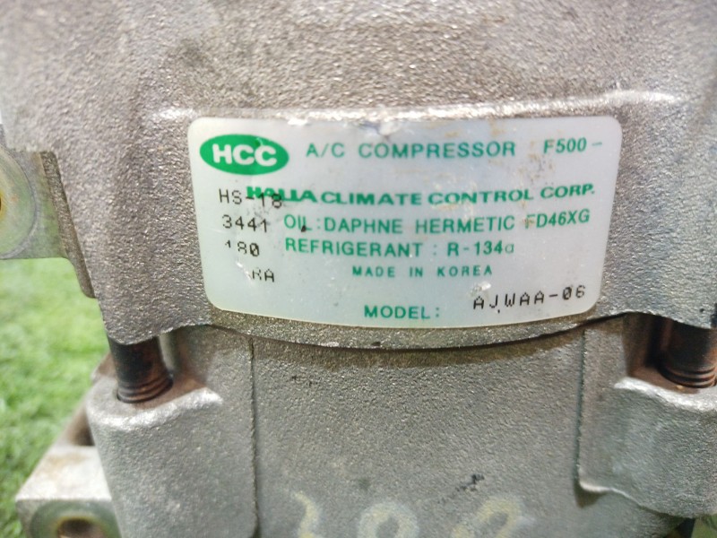 Recambio de compresor aire acondicionado para hyundai trajet (fo) 2.0 gls referencia OEM IAM F500 HS18 FD46XG