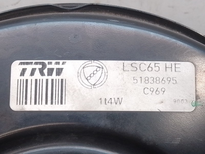 Recambio de servofreno para fiat panda (169) 1.2 8v alessi referencia OEM IAM 51838695 C969 LSC65HE