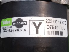 Recambio de motor arranque para nissan micra (k12e) acenta referencia OEM IAM 233001F77B 10K50249RSA D7E40