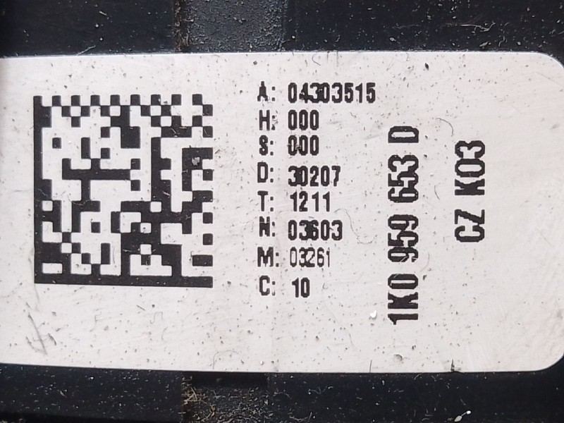 Recambio de anillo airbag para audi a3 (8p) 2.0 tdi referencia OEM IAM 1K0959653D 04303515 CZK03