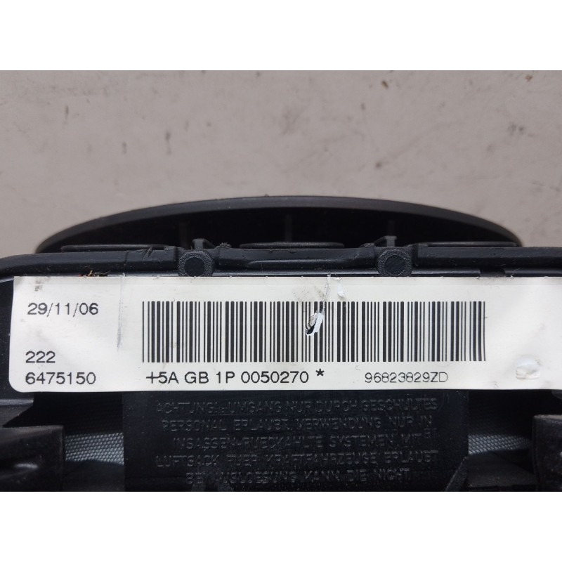 Recambio de airbag volante para citroën c4 berlina referencia OEM IAM 96823829ZD 5AGB1P0050270 2226475150